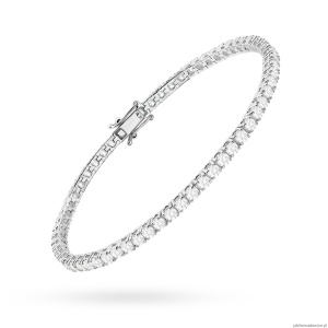 Bransoletka B0039 z diamentami białe złoto