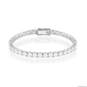 Bransoletka B0039 z diamentami laboratoryjnymi białe złoto