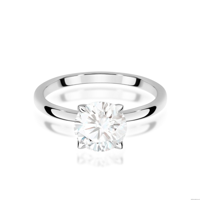 Pierścionek W0687 Diament Laboratoryjny 2,00ct białe złoto
