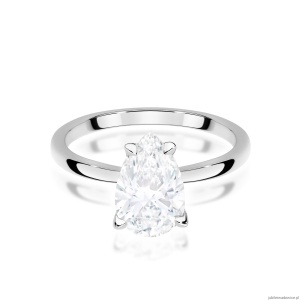 Pierścionek W0689 Diament Laboratoryjny 1,50ct białe złoto