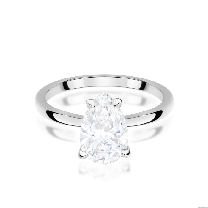 Pierścionek W0689 Diament Laboratoryjny 1,50ct białe złoto