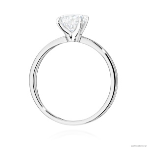 Pierścionek W0689 Diament Laboratoryjny 1,50ct białe złoto
