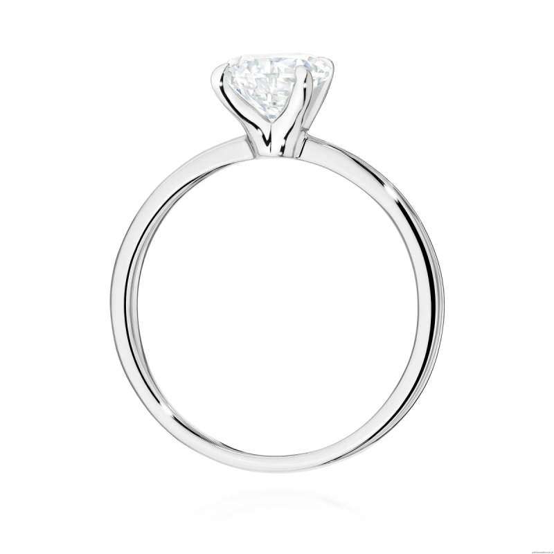 Pierścionek W0689 Diament Laboratoryjny 1,50ct białe złoto