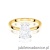 Pierścionek W0689 Diament Laboratoryjny 1,50ct żółte złoto