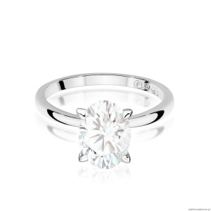 Pierścionek W0688 Diament Laboratoryjny 1,50ct białe złoto