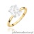 Pierścionek W0688 Diament Laboratoryjny 1,50ct żółte złoto