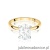 Pierścionek W0688 Diament Laboratoryjny 1,50ct żółte złoto