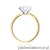 Pierścionek W0688 Diament Laboratoryjny 1,50ct żółte złoto