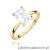 Pierścionek W0691 Diament Laboratoryjny 1,50ct żółte złoto