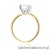 Pierścionek W0691 Diament Laboratoryjny 1,50ct żółte złoto
