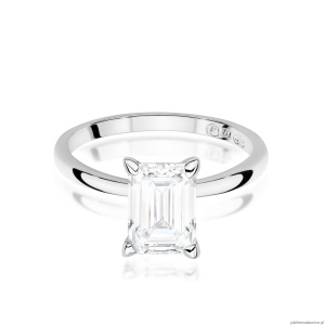 Pierścionek W0691 Diament Laboratoryjny 1,50ct białe złoto 375