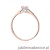 Pierścionek W0399 Diament Laboratoryjny różowy 0.15ct różowe złoto