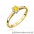 Pierścionek W0133 Diament Laboratoryjny żółty 0,15ct żółte złoto 375