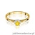 Pierścionek W0133 Diament Laboratoryjny żółty 0,15ct żółte złoto 375