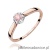 Pierścionek W0062 Diament Laboratoryjny żółty 0,15ct różowe złoto