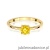 Pierścionek W0656 Diament Laboratoryjny żółty 0.50ct żółte złoto