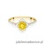Pierścionek W0603 Diament Laboratoryjny żółty 0,50ct żółte złoto 375