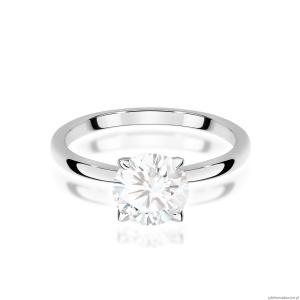 Pierścionek W0687 Diament Laboratoryjny 1,00ct białe złoto