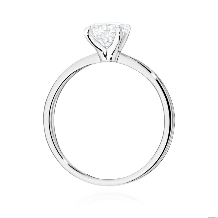 Pierścionek W0689 Diament Laboratoryjny 1,00ct białe złoto