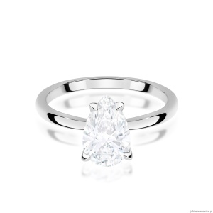 Pierścionek W0689 Diament Laboratoryjny 1,00ct białe złoto