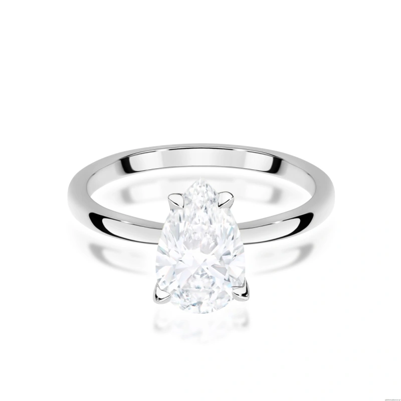 Pierścionek W0689 Diament Laboratoryjny 1,00ct białe złoto