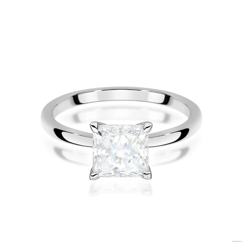Pierścionek W0690 Diament Laboratoryjny 1,00ct białe złoto