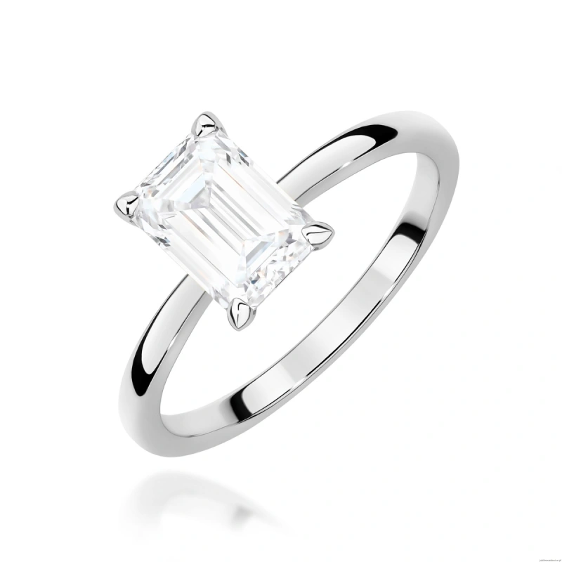 Pierścionek W0691 Diament Laboratoryjny 1,00ct białe złoto