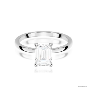Pierścionek W0691 Diament Laboratoryjny 1,00ct białe złoto