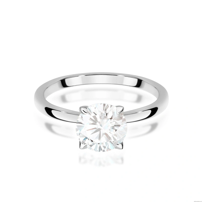 Pierścionek W0687 Diament Laboratoryjny 1,00ct białe złoto 375