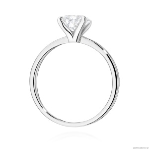Pierścionek W0688 Diament Laboratoryjny 1,00ct białe złoto 375