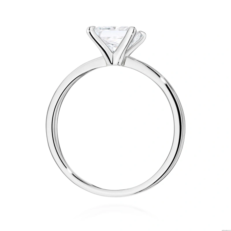 Pierścionek W0690 Diament Laboratoryjny 1,00ct białe złoto 375