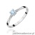 Pierścionek W0367 Diament Laboratoryjny niebieski 0,15ct białe złoto