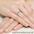 Pierścionek W0367 Diament Laboratoryjny niebieski 0,15ct białe złoto