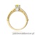 Pierścionek W0439 Diament Laboratoryjny żółty 0,30ct żółte złoto