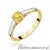 Pierścionek W0364 Diament Laboratoryjny żółty 0.30ct żółte złoto