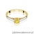 Pierścionek W0364 Diament Laboratoryjny żółty 0.30ct żółte złoto
