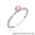 Pierścionek W0553 Diament Laboratoryjny różowy 0,50ct białe złoto