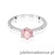 Pierścionek W0553 Diament Laboratoryjny różowy 1,00ct białe złoto