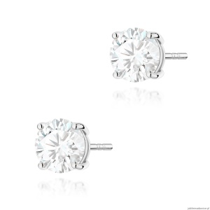Kolczyki K0583 Diament Laboratoryjny 2 x 2.00ct białe złoto