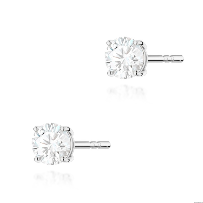 Kolczyki K0583 Diament 2 x 0.50ct białe złoto