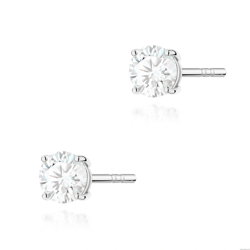 Kolczyki K0583 Diament 2 x 0.50ct białe złoto
