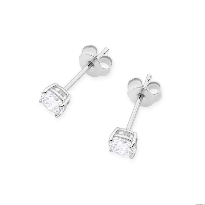 Kolczyki K0583 Diament 2 x 0.50ct białe złoto