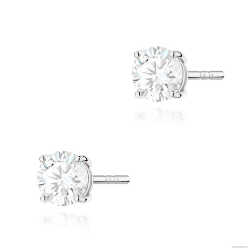 Kolczyki K0583 Diament 2 x 0.70ct białe złoto
