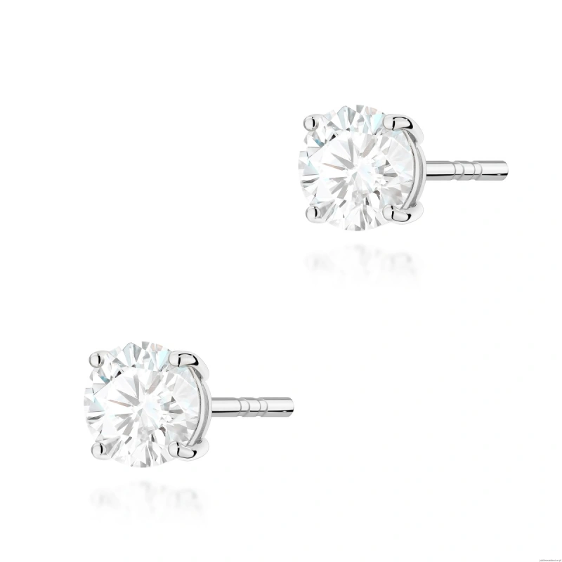 Kolczyki K0583 Diament 2 x 0.70ct białe złoto