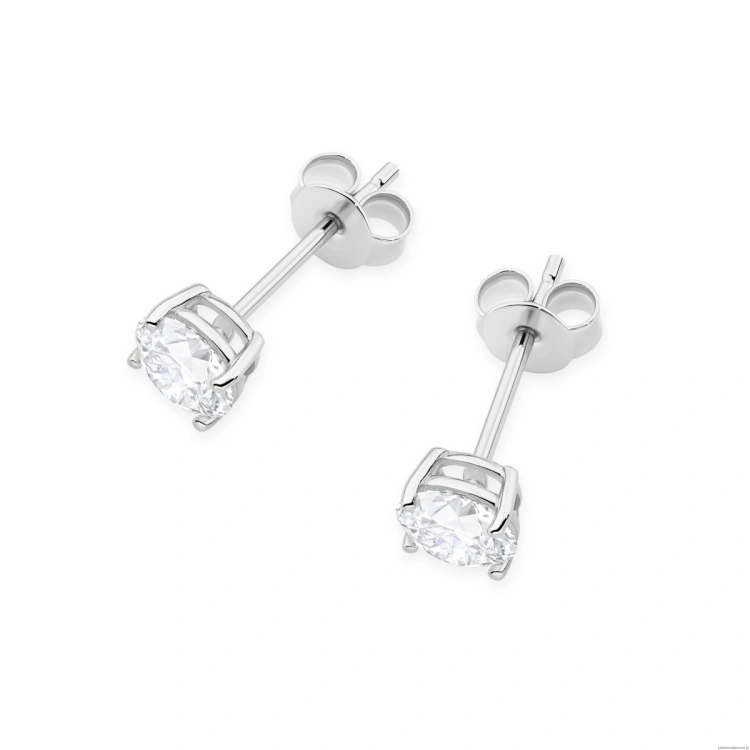 Kolczyki K0583 Diament 2 x 0.70ct białe złoto