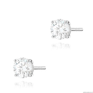 Kolczyki K0583 Diament 2 x 1.00ct białe złoto