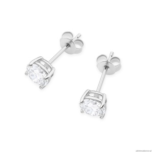 Kolczyki K0583 Diament 2 x 1.00ct białe złoto