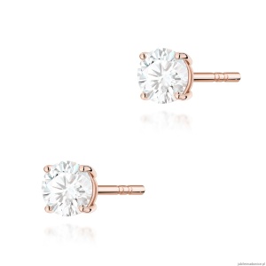 Kolczyki K0583 Diament 2 x 0.50ct różowe złoto