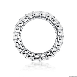 Pierścionek W0519 z diamentami laboratoryjnymi białe złoto