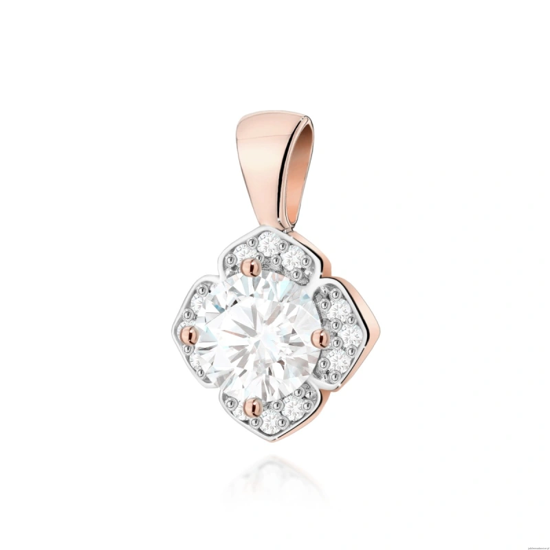 Zawieszka Z0571 Diament Laboratoryjny 0,50ct różowe złoto